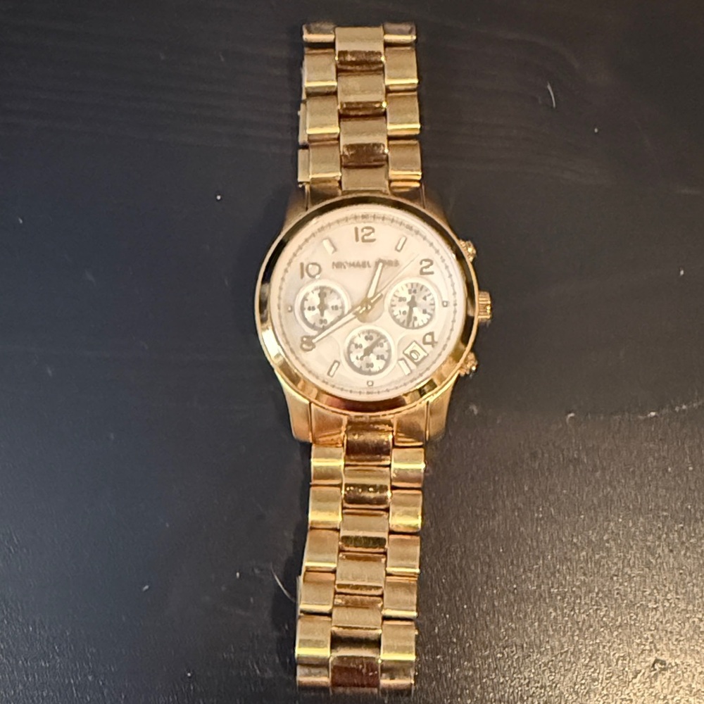 Michael Kors Gold Chronograph Women’s 
 Watch